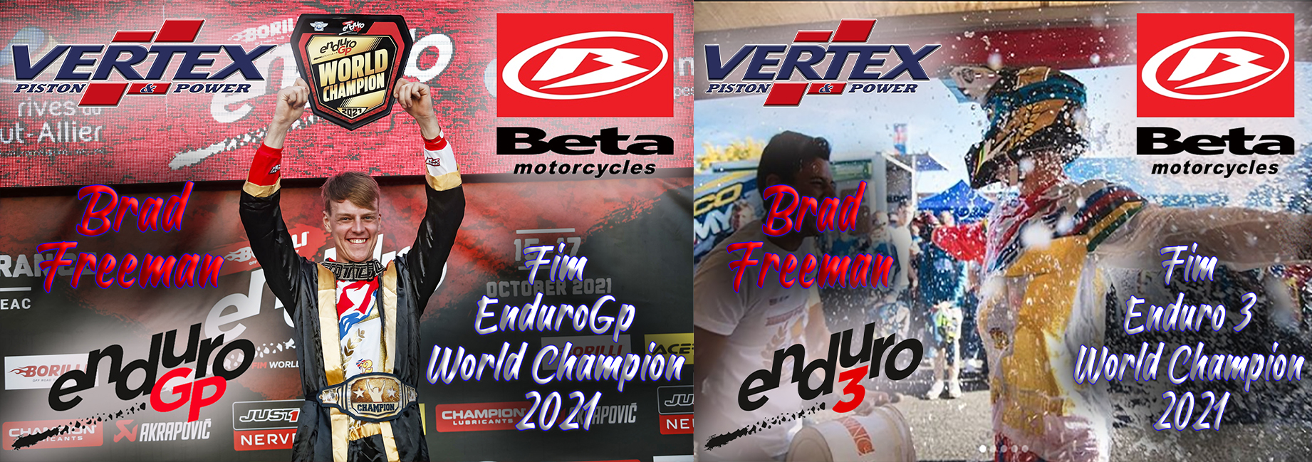 2021 Freeman Enduro Gp & E3 World Champion